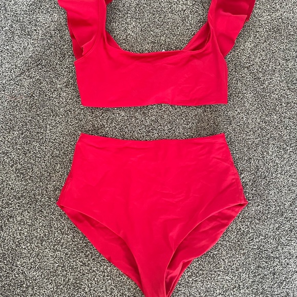 Hill House Home Matching Red Bikini, Size Small ~Isla Swim Top/Lola Bottom - Picture 2 of 16